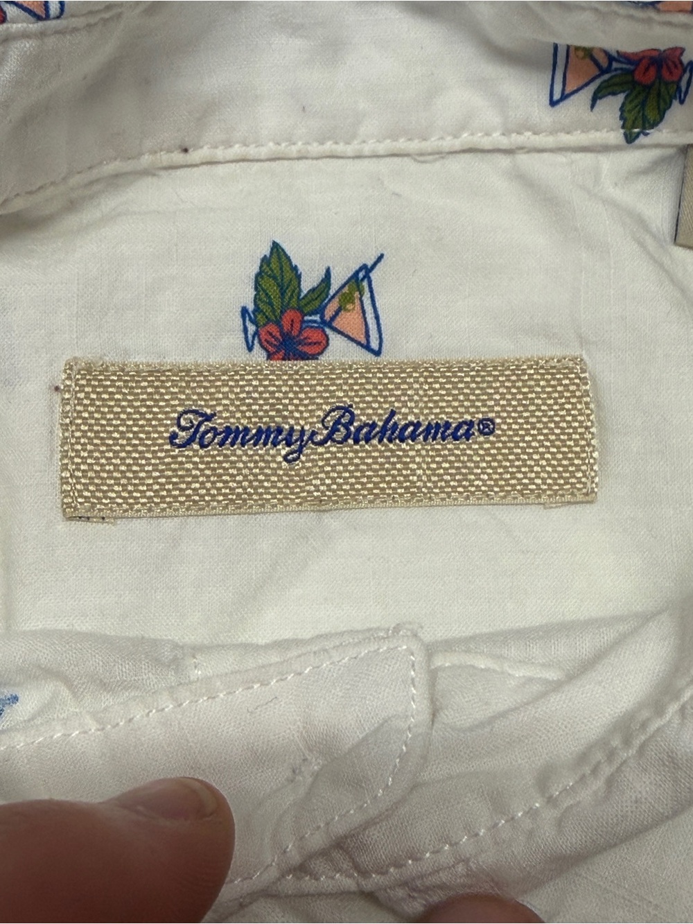 Tommy Bahama Men's Short Sleeve White Cocktail Hawaiian Shirt Size XL - Picture 4 of 9